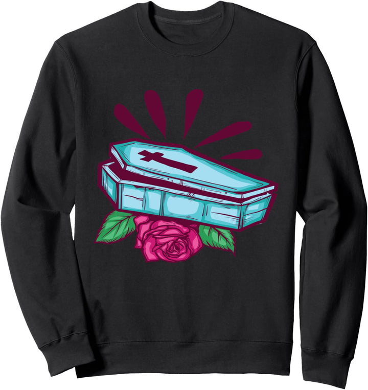 Ästhetische Pastell Goth Witchy Sarg Goth Sweatshirt