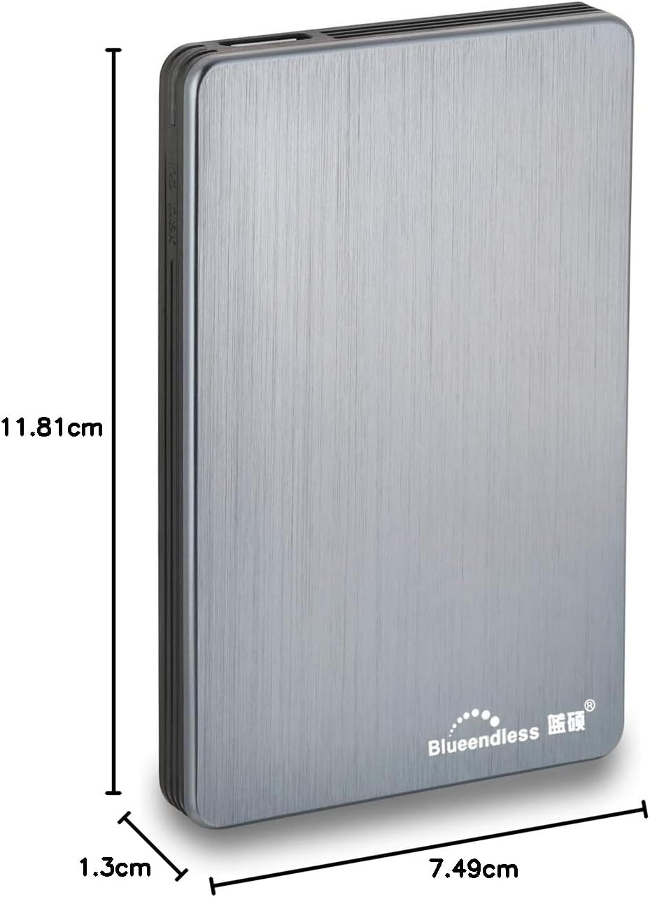 Blueendless 250GB Tragbare Externe Festplatte USB3.0 6,3 cm (2,5 Zoll) für PC, Laptop, Computer (250