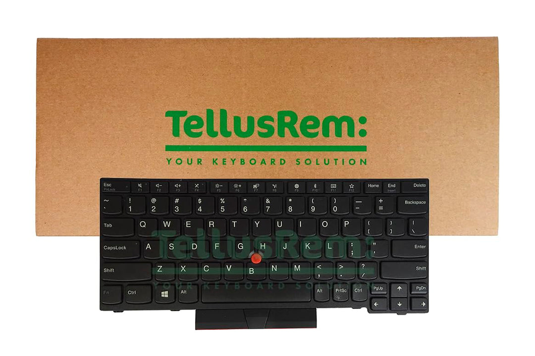 TellusRem ersatztastatur US Nicht Hintergrundbeleuchtung für Lenovo Thinkpad X280 X390 X395 Non-Back