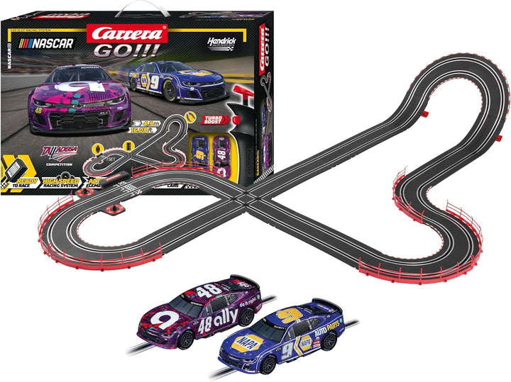 Carrera - 20062582 - Carrera GO!!! Nascar 4.9 Rennbahn-Set I Rennbahn mit lizensierten Slotcars | bi