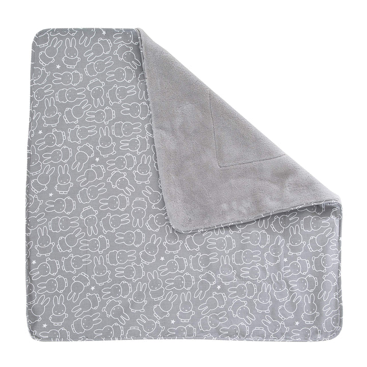 roba Babydecke miffy - 80 x 80 cm - Baby Kuscheldecke 2 seitig mit Hasen Motiv - für Mädchen & Junge