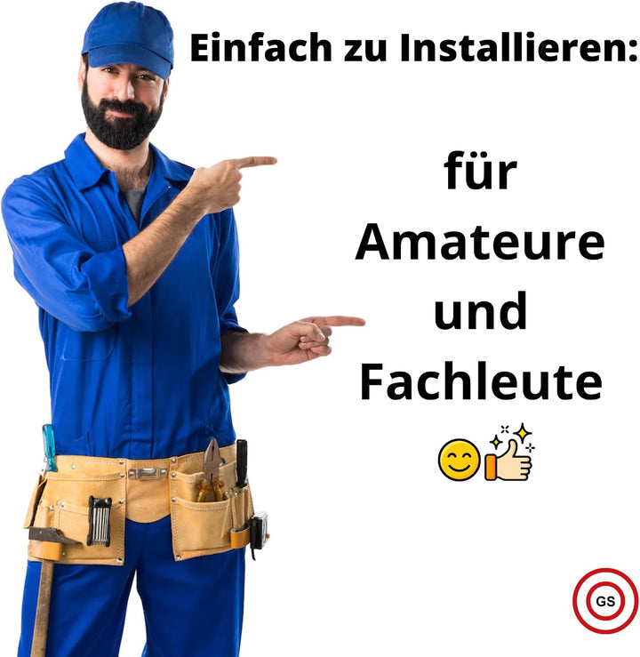 Rosetten Abdeckung für Rohre, Heizungen, Geländer - EINFACHE MONTAGE, Rohrverkleidung MADE IN GERMAN