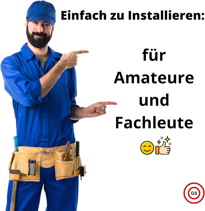 Rosetten Abdeckung für Rohre, Heizungen, Geländer - EINFACHE MONTAGE, Rohrverkleidung MADE IN GERMAN
