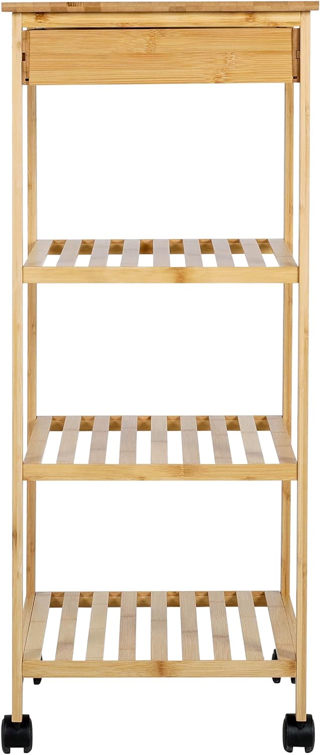 axentia Küchenwagen, ca. 37 x 89,5 x 37 cm, Holz