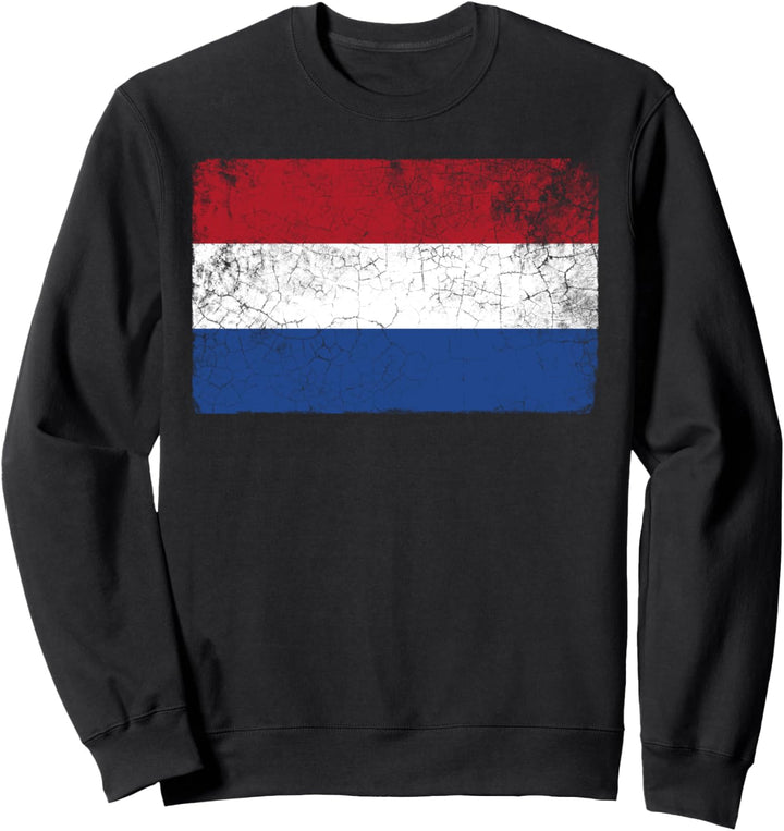 Flag of Netherlands Holland Dutch Men Women Vintage Pride Sweatshirt