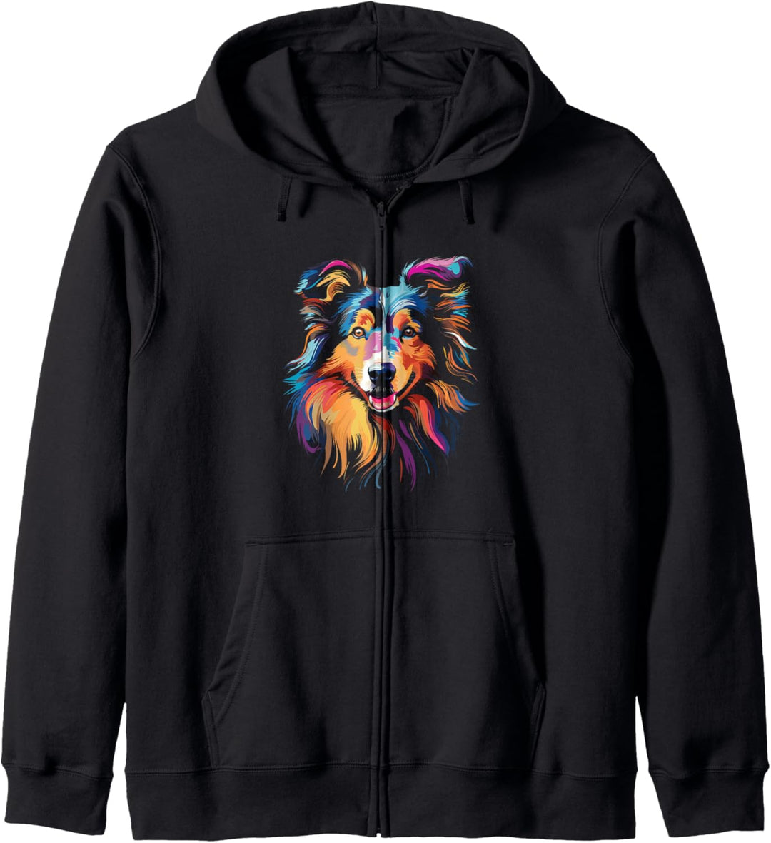 Lanhaar Collie Hund Haustier Hund Kapuzenjacke