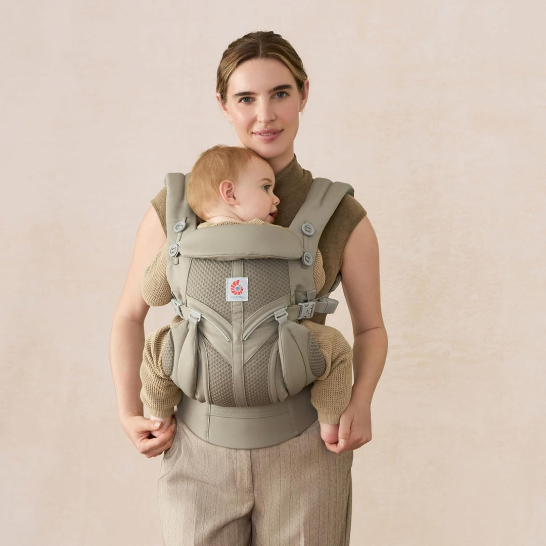 Ergobaby Babytrage für Neugeborene ab Geburt, Baby Tragesystem Omni Classic Mesh, Baby-Tragetasche B