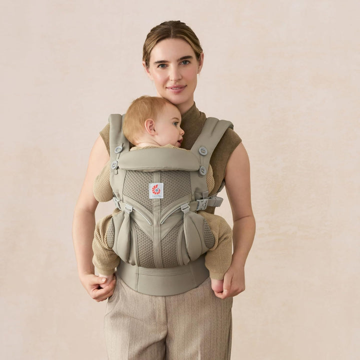 Ergobaby Babytrage für Neugeborene ab Geburt, Baby Tragesystem Omni Classic Mesh, Baby-Tragetasche B