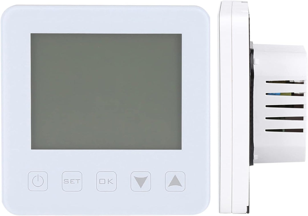 FTVOGUE Programmierbarer Thermostat, 16 A LCD-Display Digital Thermostat für elektrische Heizung Rau