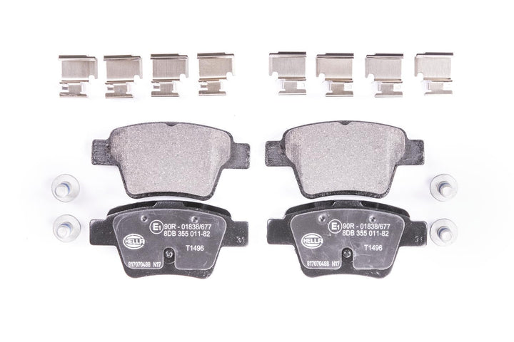 HELLA PAGID 8DB 355 011-821 Bremsbelagsatz - T1496 - Dicke/Stärke: 17.6mm - Bremssystem: Bosch - nic
