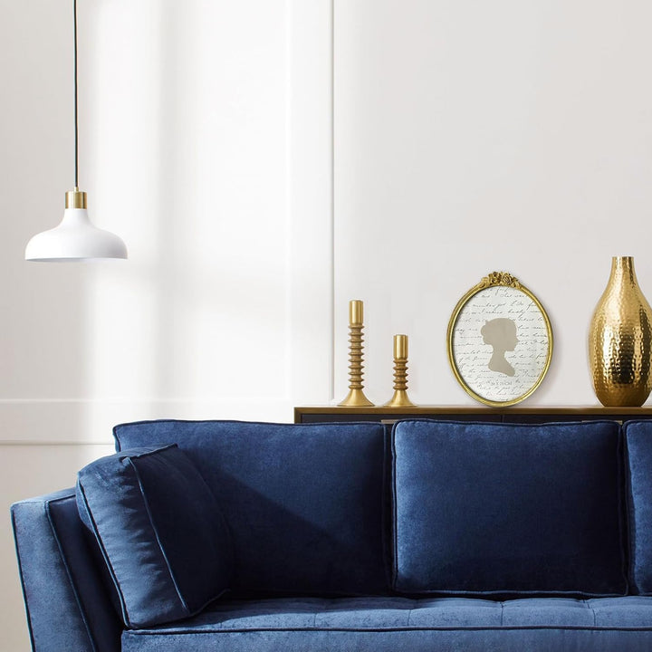 Sunlit Vintage Bilderrahmen, 20,3 x 25,4 cm, oval, antiker Bilderrahmen mit Glasfront, Luxus-Foto-Di