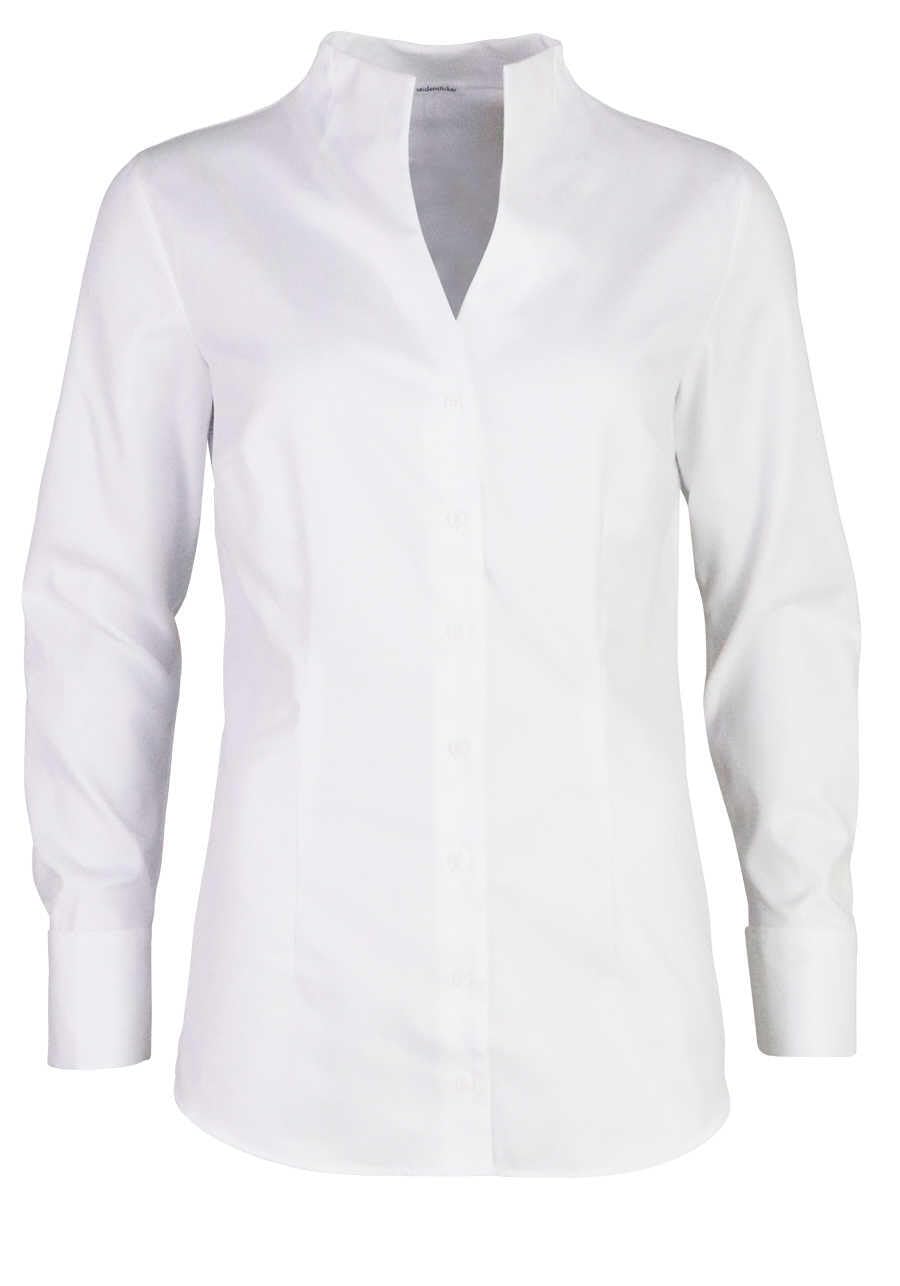 Seidensticker Damen Bluse - City Bluse - Bügelleicht - Kelchkragenbluse - Slim Fit - Langarm - 100%