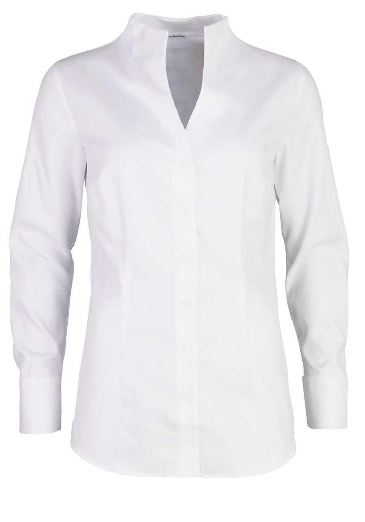 Seidensticker Damen Bluse - City Bluse - Bügelleicht - Kelchkragenbluse - Slim Fit - Langarm - 100%