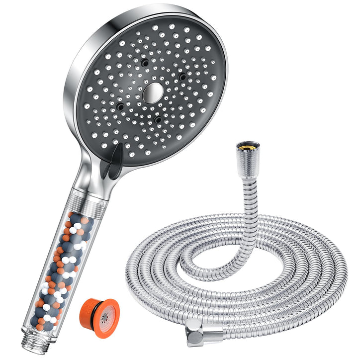 Duschkopf mit Schlauch 1,6M -YEAUPE PRO Wassersparender Duschkopf mit Filter, Duschkopf Regendusche
