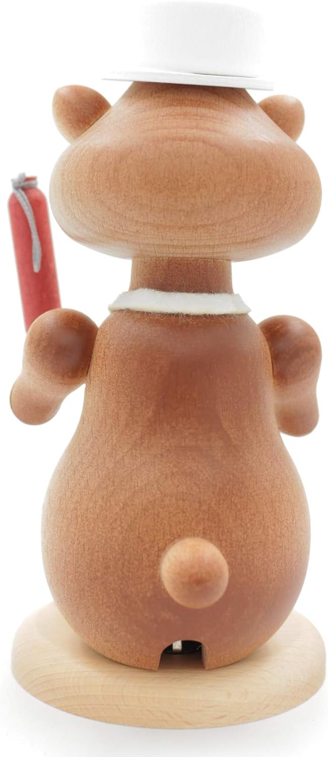 Kuhnert - Erzgebirgische Holzkunst Räuchermann Räucherfigur Hamster 20cm - Fleischer, Fleischer