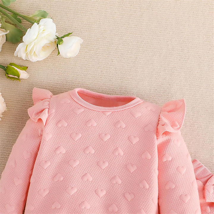 Kleinkind Baby Mädchen Outfits Langarm Sweatshirt Top Hose mit Fliege Kleinkind Herbst Winter Kleidu