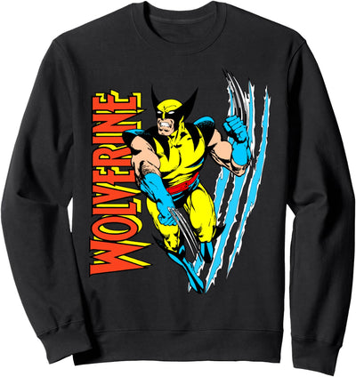 Marvel X-Men Wolverine Vintage Claw Slice Sweatshirt