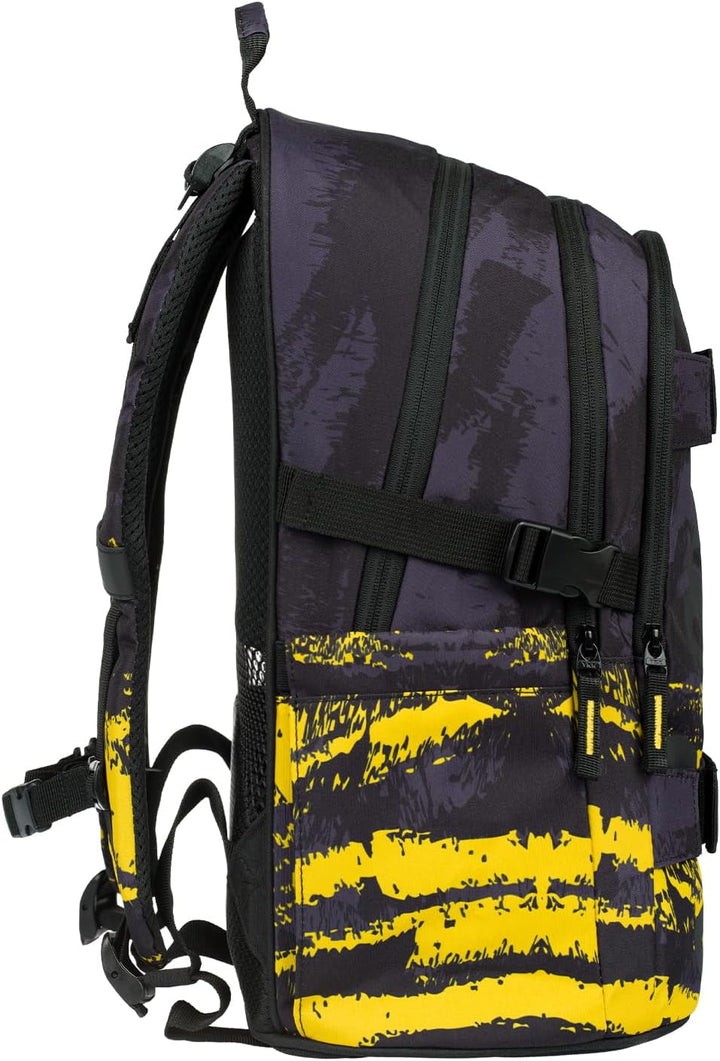 Baagl Schulrucksack für Jungen Mädchen Teenager - Skateboard Rucksack - Kinderrucksack mit Laptopfac