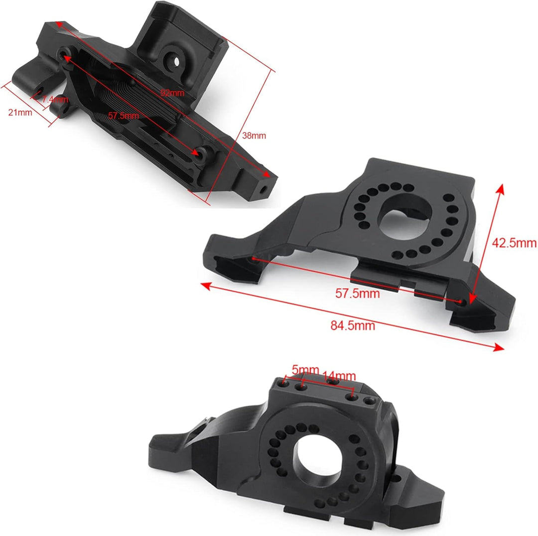 Runup Metall Aluminiumlegierung Kühlkörper Motorhalterung Basishalter für TRX4 TRX-4 1/10 RC Crawler
