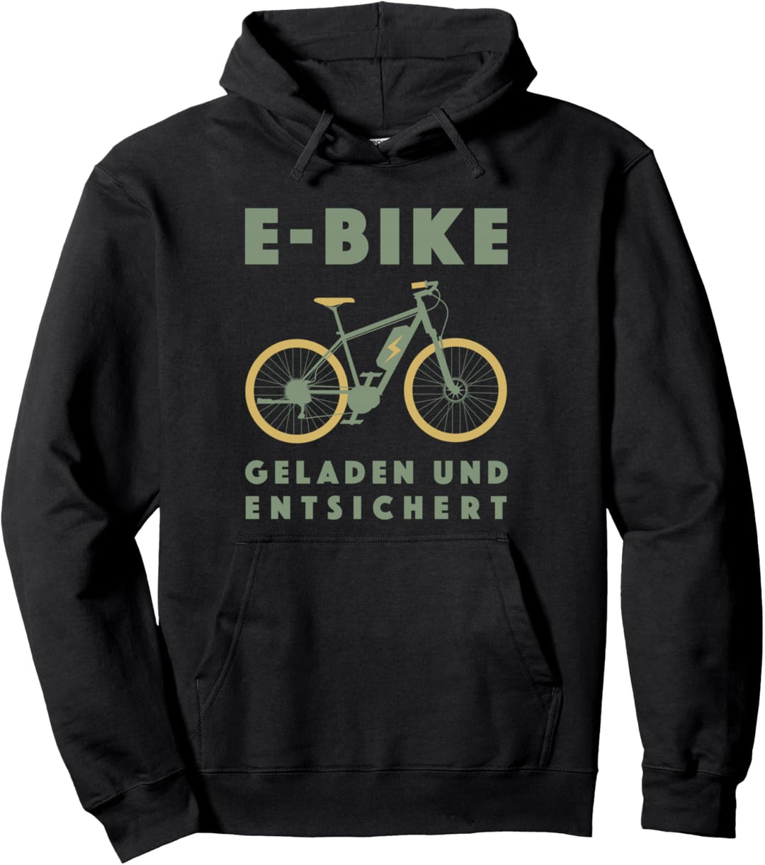 Lustige Elektrofahrrad Retro Outfit E-Fahrrad Sprüche E-Bike Pullover Hoodie