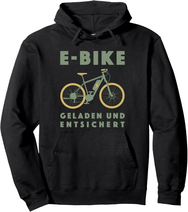 Lustige Elektrofahrrad Retro Outfit E-Fahrrad Sprüche E-Bike Pullover Hoodie
