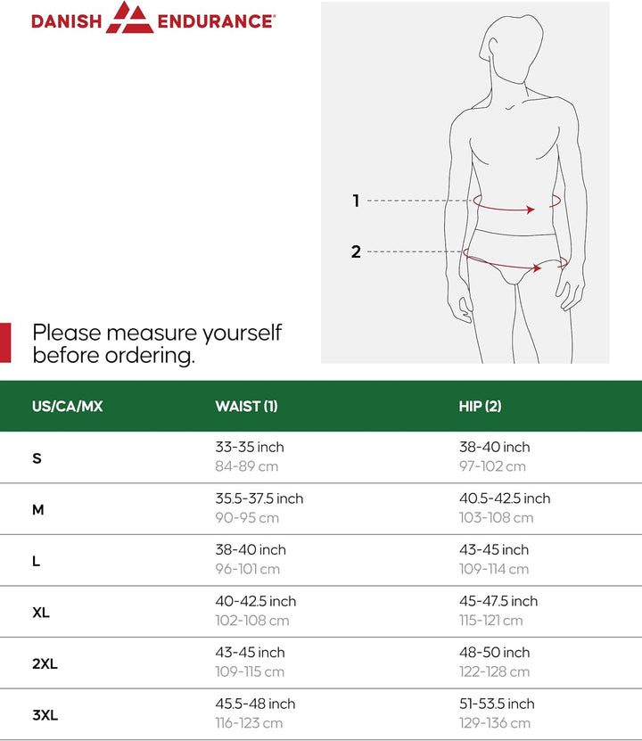 DANISH ENDURANCE Bambus Boxershorts Herren, Superweiche Unterhosen Männer, Bequem, Atmungsaktiv & Et