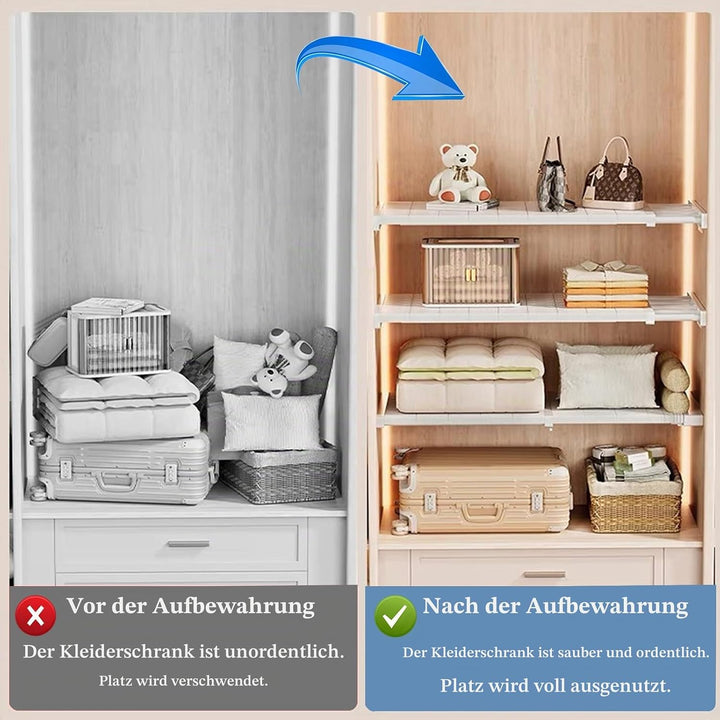 Regal für Schrank Innen, Einlegeboden Schrank Ausziehbar Schrankregal Ausziehbar Verstellbare Regale