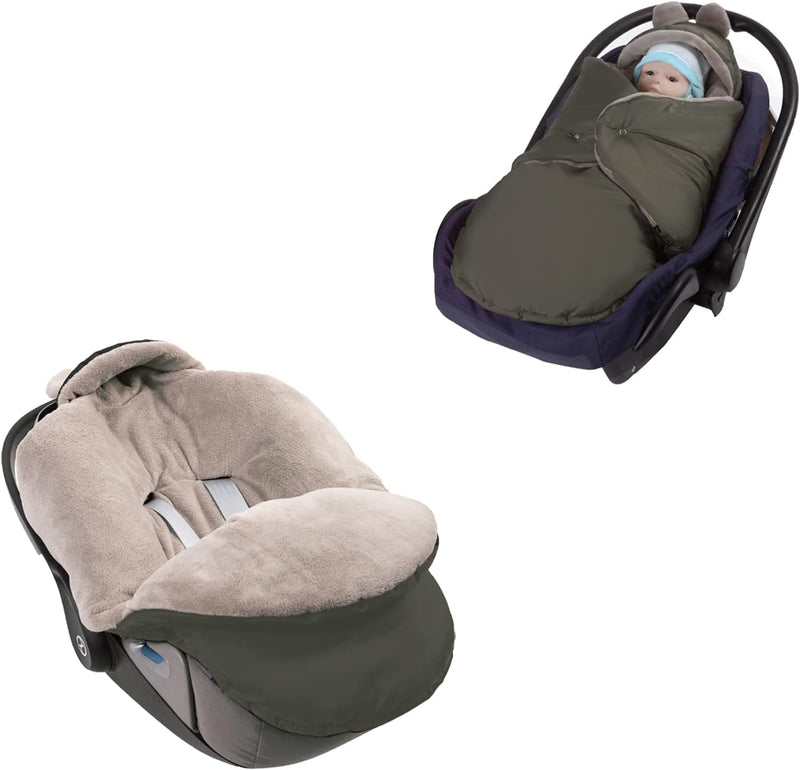 millybo Fusssack Baby Einschlagdecke für Winter geeignet für Kinderwagen Babyschale Babybett Autosit