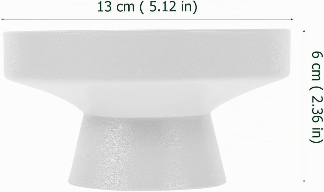 UPKOCH Obstschale mit Fuss aus Porzellan, Dekorativer Tortenständer zum Servieren von Snacks, Desser