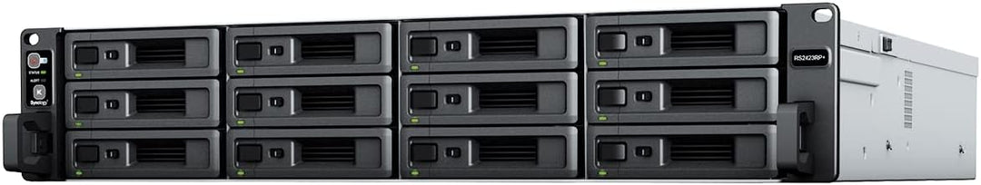 Synology 12-Bay RackStation RS2423RP+ (Diskless) RS2423RP+ 12 Einschübe, 8 GB DDR4, redundante Strom