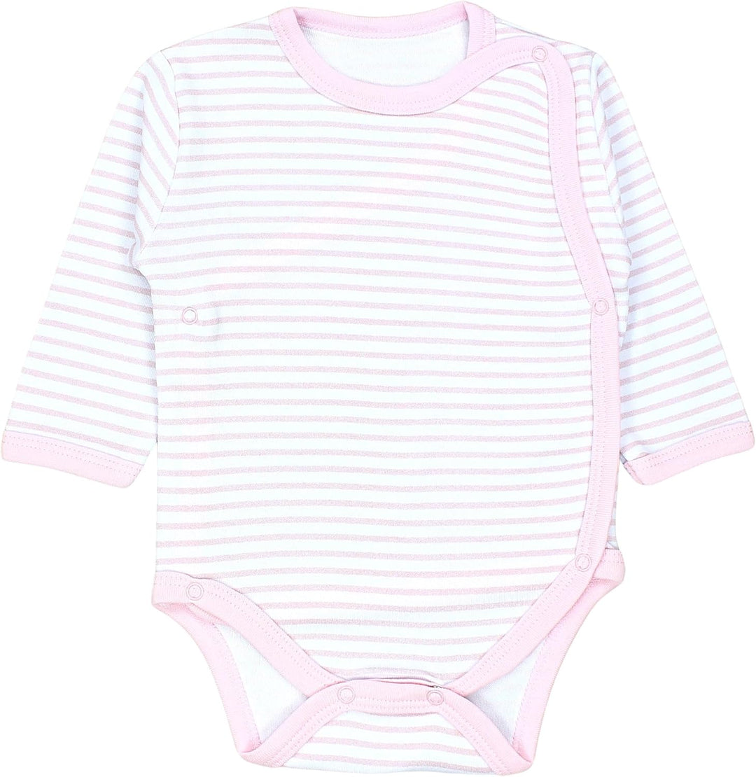 TupTam Baby Body Langarm – Wickelbody Langarm im 5er Pack aus Baumwolle für Mädchen und Jungen 56 St