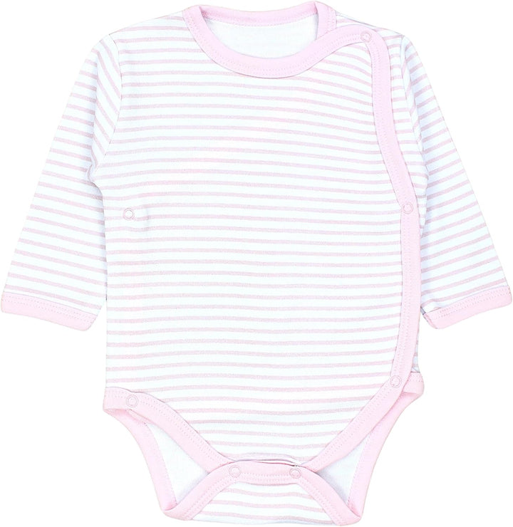 TupTam Baby Body Langarm – Wickelbody Langarm im 5er Pack aus Baumwolle für Mädchen und Jungen 56 St