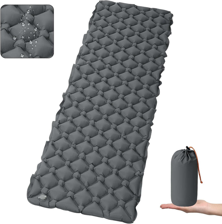 AUYAO Selbstaufblasend Camping Isomatte Schlafmatte, Ultraleichte Luftmatratze, 190 x 60 cm wasserdi