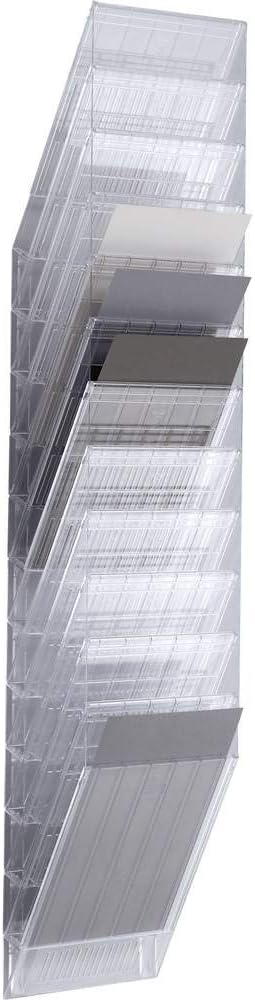 Durable Prospektspenderset Flexiboxx 12 A4, 1 Set, transparent, 1709763400 Transparent Hochformat, T