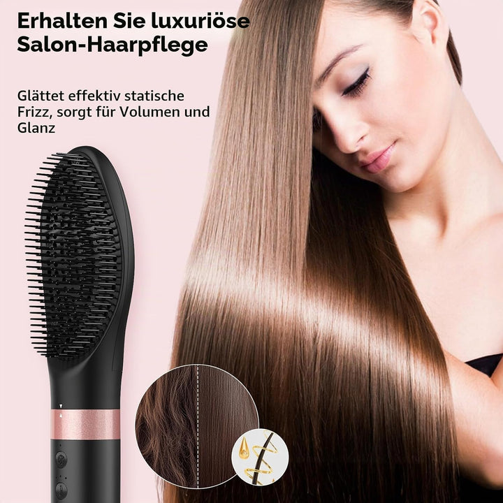 Slopehill Airstyler 5 IN 1, Ionen Föhn 110000 U/Min, Multifunktionaler Hairstyler, Lockenstab Automa
