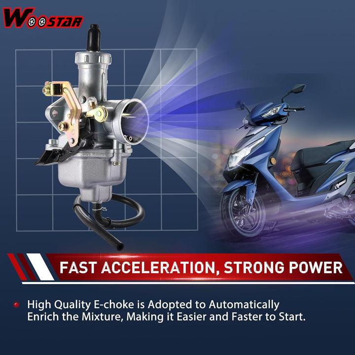WOOSTAR PZ27 Vergaser 27mm mit Vergaser Kabel Ersatz für XR CRF 100ccm 125ccm 150ccm 200ccm Pit Dirt