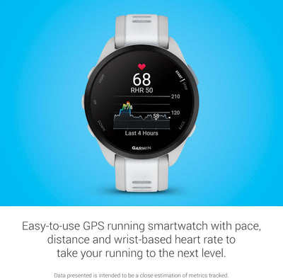 GARMIN Forerunner 165, leichte GPS Smartwatch zum Laufen, mit AMOLED Touchscreen, Trainingsempfehlun