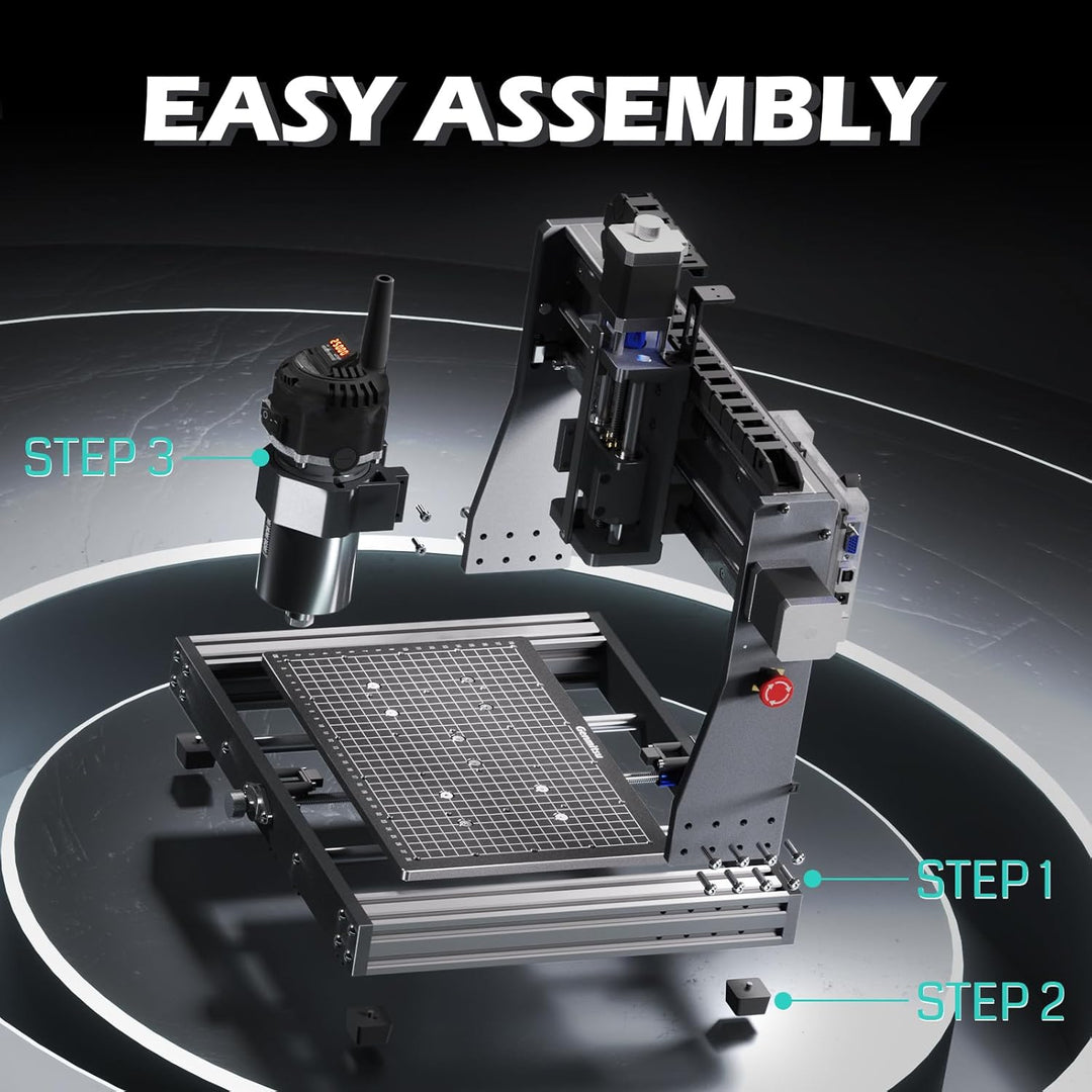 Genmitsu 3020-PRO Ultra CNC-Fräsmaschine, Vollmetall-Graviergerät, Aufgerüstete 710-W-Spindel für Me