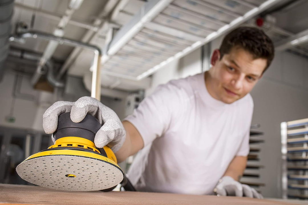 Mirka Iridium Premium-Schleifpapier Ø 150mm Klett 121-Loch, Korn 150, 100 Stk / Zum Schleifen von La