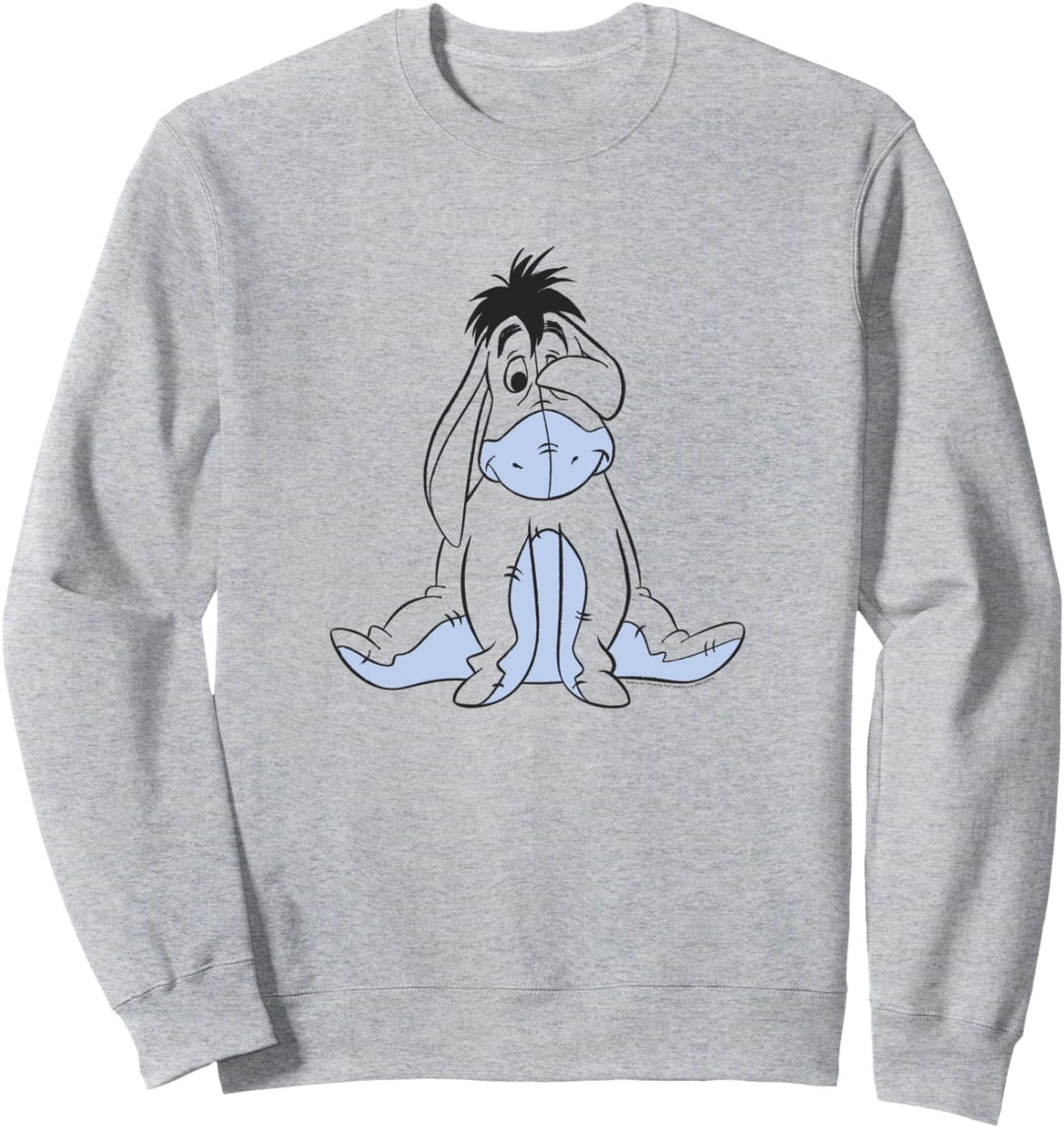 Disney Winnie The Pooh Eeyore Outline Transparent Eye Cover Sweatshirt