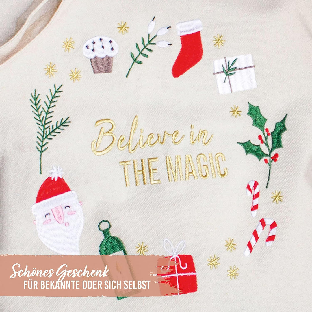 Papierdrachen Weihnachten Jutebeutel - Canvas Tasche Merry Christmas - mit weihnachtlichem Motiv und