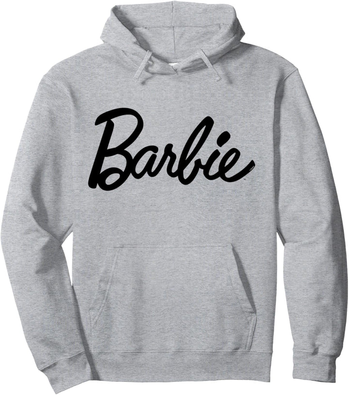Barbie Sweatshirt Damen, offizielles Logo, Schwarz Pullover Hoodie
