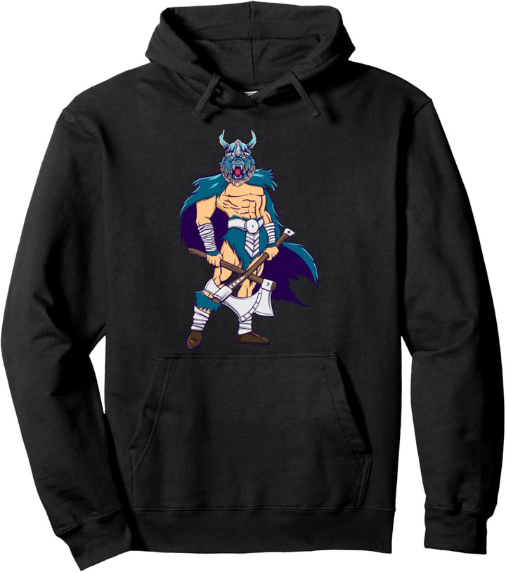 Wikinger Berserker Comic Style | Thor | Odin | Ragnar Pullover Hoodie