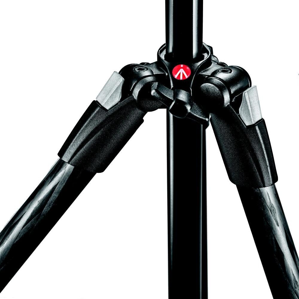 Manfrotto MK290XTC3-BH Stativ – Stative (schwarz) 290 Kohlefaser 3 Sektion Stativ mit Kugelkopf Einz