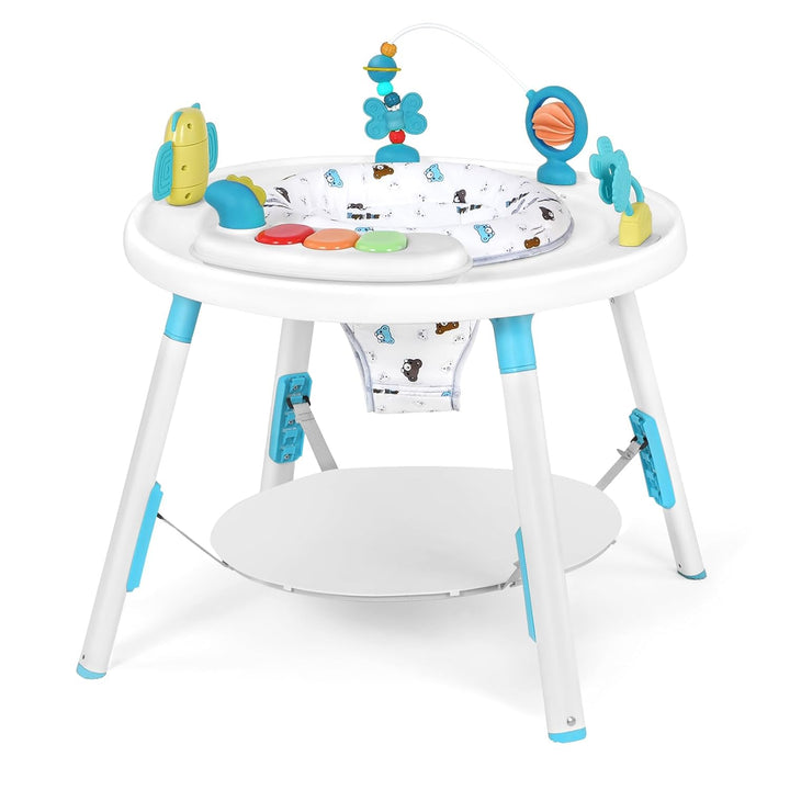 UBRAVOO Baby-Aktivitätszentrum, 3-in-1 Baby Lauflernhilfe mit abnehmbaren Spielzeugen und 360° Drehb