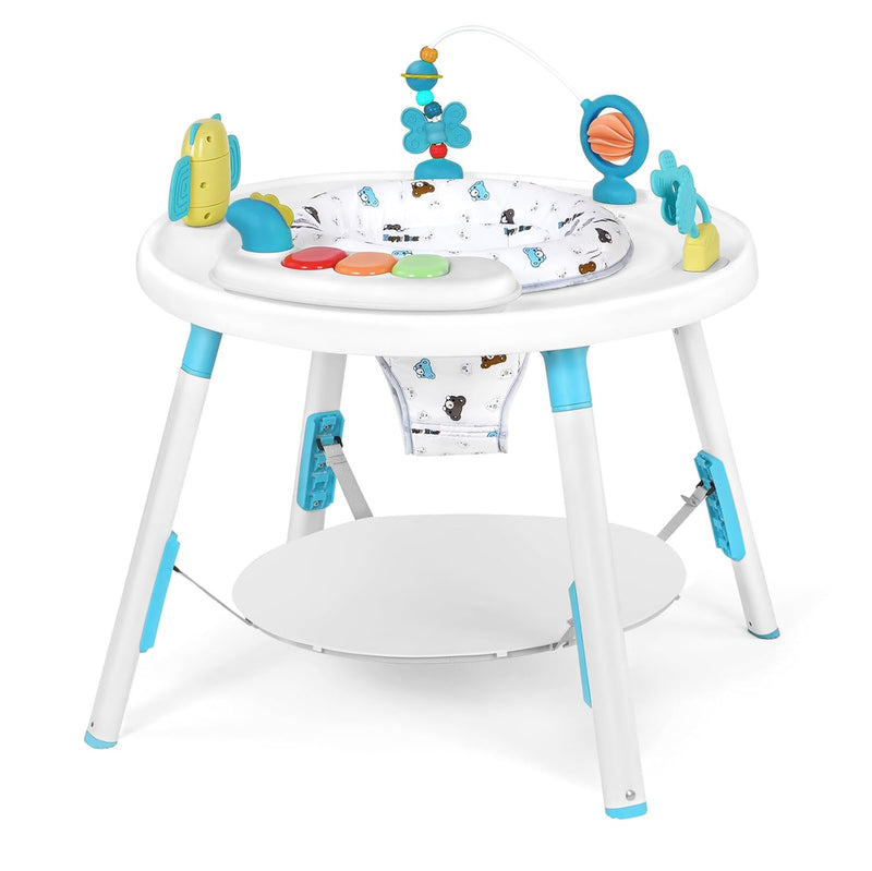 UBRAVOO Baby-Aktivitätszentrum, 3-in-1 Baby Lauflernhilfe mit abnehmbaren Spielzeugen und 360° Drehb