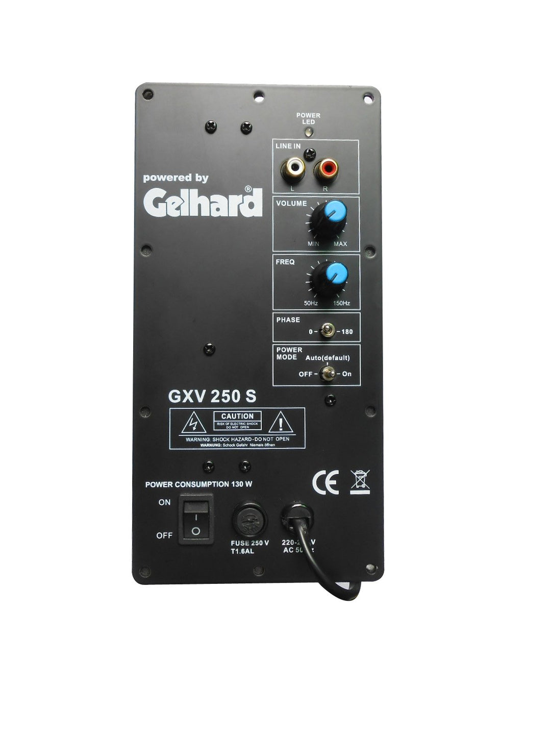 Gelhard GVX250S Verstärkerbaustein für aktiven SUBWOOFER 250WATT MAX - 130WATT RMS