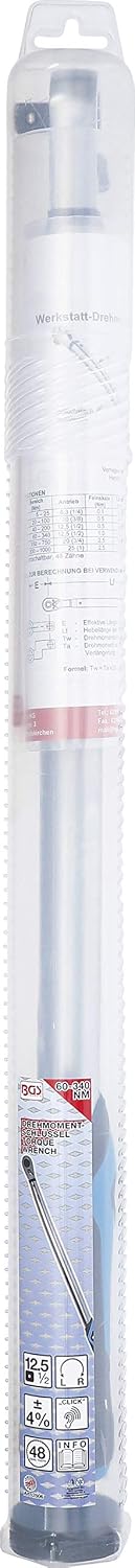 BGS 2806 | Drehmomentschlüssel | 12,5 mm (1/2") | 60-340 Nm | Drehmoment-Schlüssel 12,5 mm (1/2"), 6