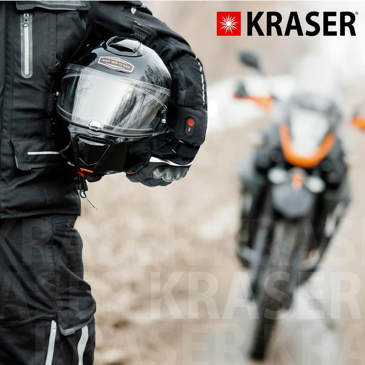 KRASER Unisex-Adult KRB01 Pack 2 Akkus für beheizte Handschuhe Bekleidung Elektrosocken, Ersatzakku,