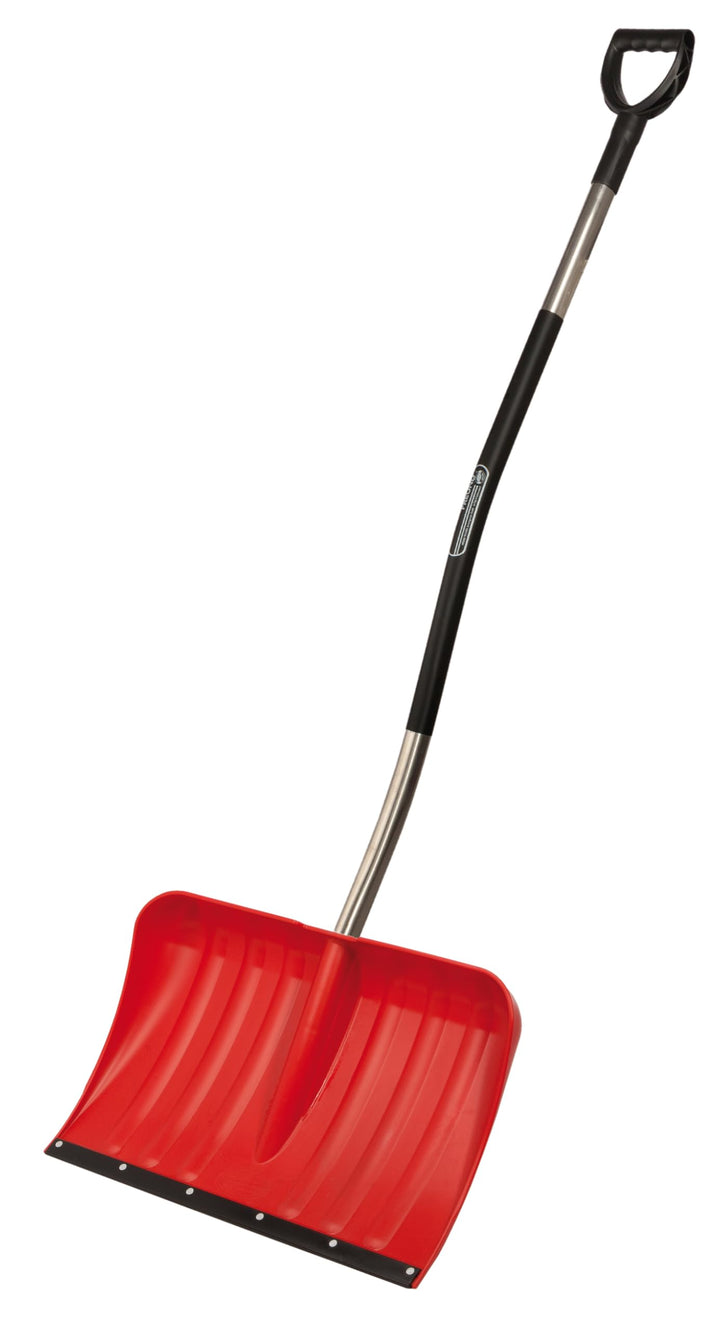 FREUND Victoria Schneeschaufel Aluline Ergonomic (Schneeschieber ergonomisch gelb mit Flüsterkante,